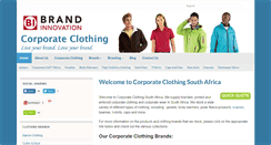Desktop Screenshot of corporateclothingza.co.za