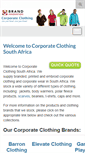Mobile Screenshot of corporateclothingza.co.za